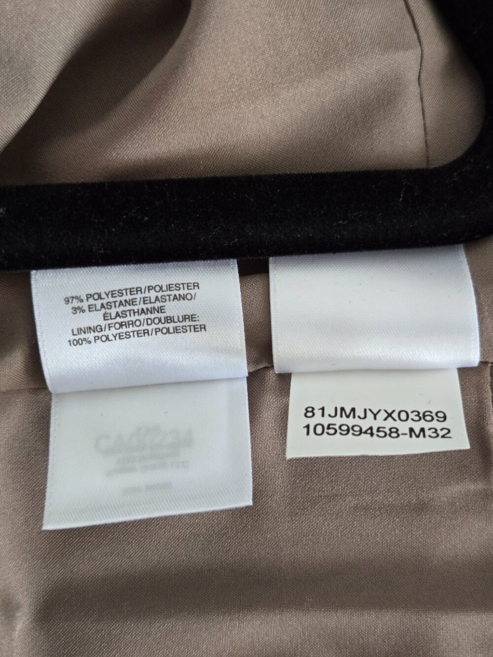 Kasper Taupe Sleeveless Sheath Dress | Size 6 - Picture 8 of 8